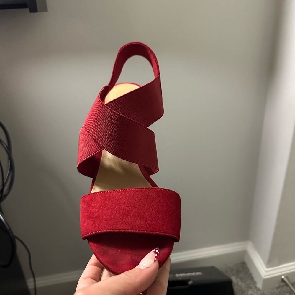 Elegant Red Women's Sandals